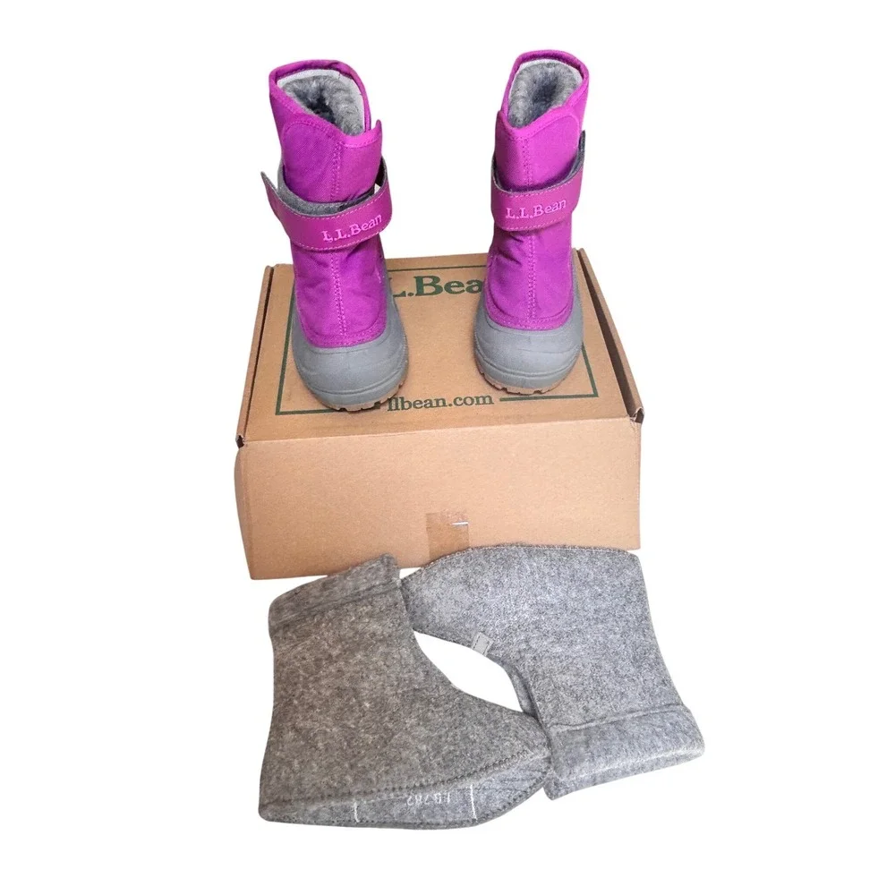 LL Bean Northwoods Toddlers Boots 9 Bold Lilac Purple Snow Winter 244950 NEW